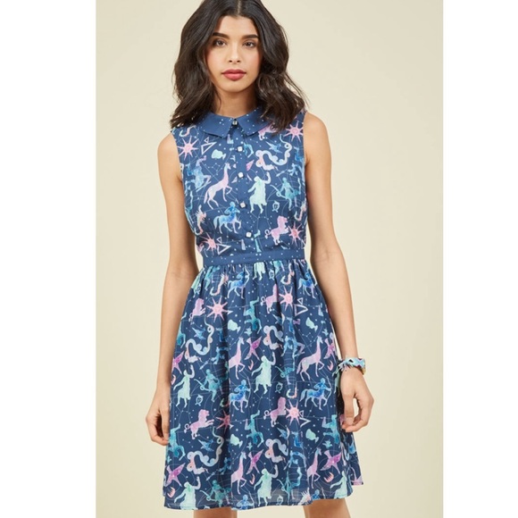 Modcloth Dresses & Skirts - ModCloth horoscope star dress NWOT